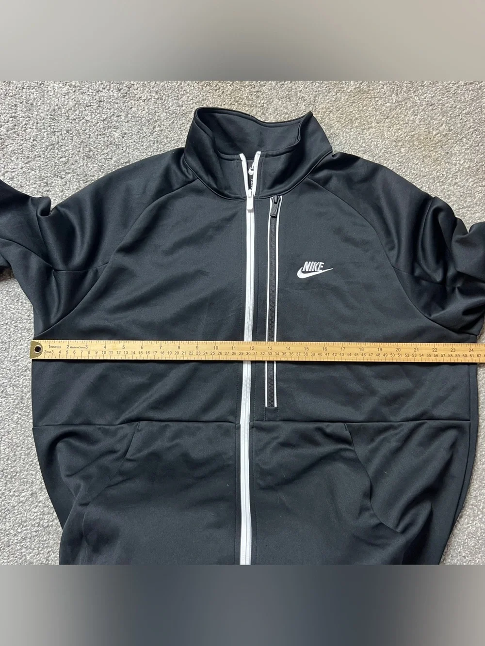 Nike Jacket Mens XL Black White Sportswear Tribute N98 Zip Up Track DA0003-010